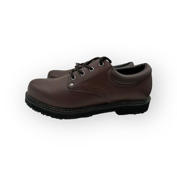 NWT Dr.Scholl’s Mens Patent Pending Harrington II Work Shoe Brown Size 10M - Picture 1 of 10